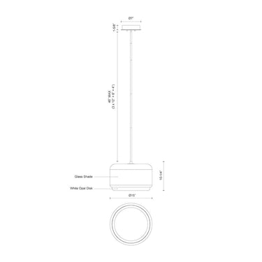 Kuzco Enkel PD70615 15 Inch LED Pendant 2