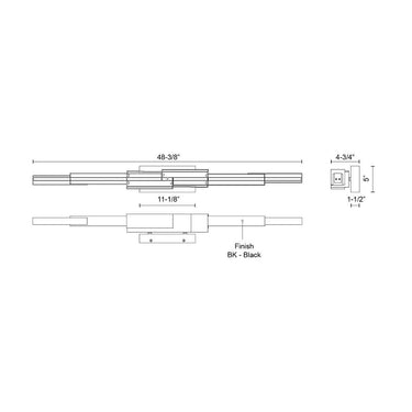 Kuzco Enzo 48-in Wall Sconce 2