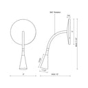 Kuzco Eton WS18901 5 Inch LED Wall Sconce 1
