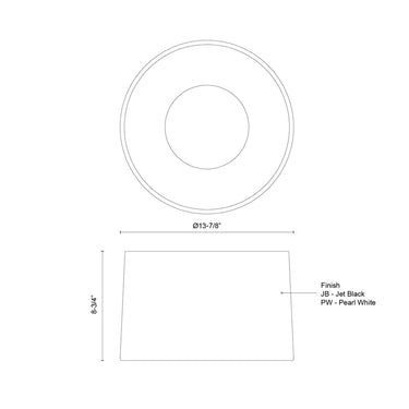 Kuzco Etta FM16512 12 Inch LED Flush Mount 3