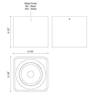 Kuzco Falco FM10705-UNV 5 Inch LED Flush Mount 2
