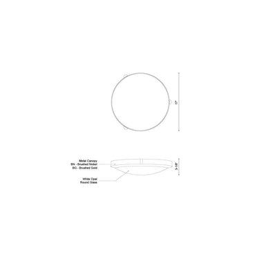 Kuzco Floyd 501122 17 Inch LED Flush Mount 2