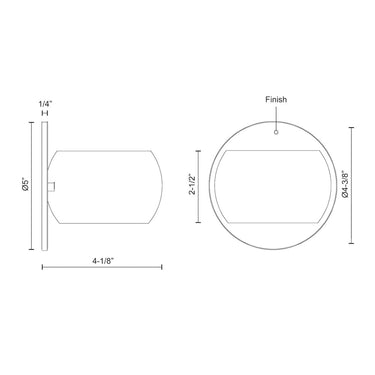 Kuzco Flux WS46604 4 Inch LED Wall Sconce 2