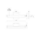 Kuzco Galleria WS10415-2700K 15 Inch LED Wall Sconce 1