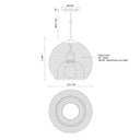 Kuzco Gibraltar 494412 12 Inch Pendant 1