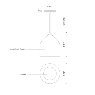 Kuzco Helena 49108 8 Inch Pendant 2