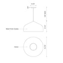 Kuzco Helena 49117 17 Inch Pendant 2