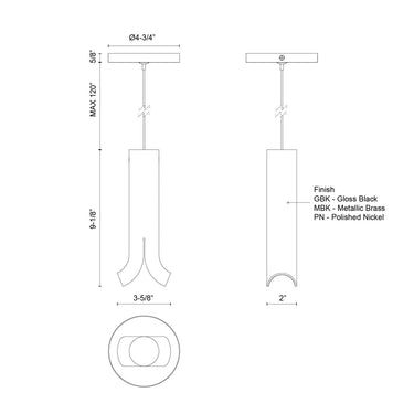 Kuzco Husk PD89709 9 Inch LED Pendant 5
