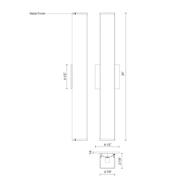 Kuzco Jane VL62224 24 Inch LED Vanity Light 2