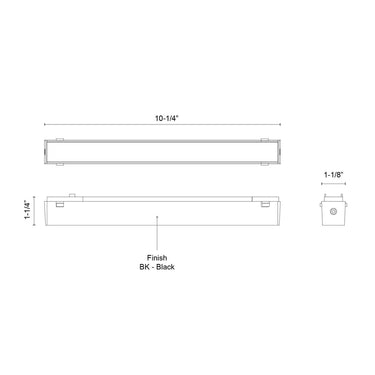 Kuzco Jaren TRF17410-4K 10 Inch Trilo Track Light Bar 1