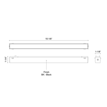 Kuzco Jaren TRF17415-4K 15 Inch Trilo Track Light Bar 1