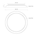 Kuzco Jasper FM43423 23 Inch LED Flush Mount 2