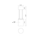 Kuzco Knox EB41924-BK-UNV 24 Inch LED Exterior Bollard 1