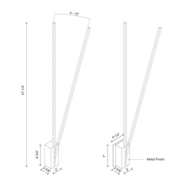 Kuzco Lever WS13748 48 Inch LED Wall Sconce 1