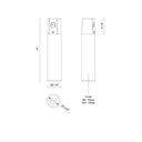 Kuzco Lorna 10-in (2-in Dia.) Concrete Ceiling Mount 4