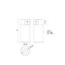 Kuzco Lorna 10-in (4-in Dia.) Concrete Ceiling Mount 1