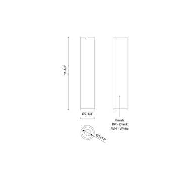 Kuzco Lorna 11-in (2-in Dia.) Flush Mount 5