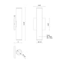 Kuzco Lorna 12-in (2-in Dia.) Wall Sconce Up/Down Light 4