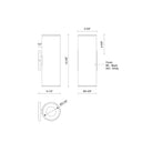 Kuzco Lorna 12-in (4-in Dia.) Wall Sconce Up/Down Light 4