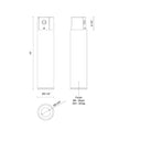 Kuzco Lorna 14-in (3-in Dia.) Concrete Ceiling Mount 4
