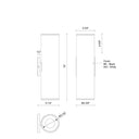 Kuzco Lorna 16-in (4-in Dia.) Wall Sconce Up/Down Light 4
