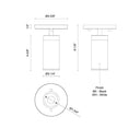 Kuzco Lorna 6-in (2-in Dia.) Adjustable Ceiling Mount 5