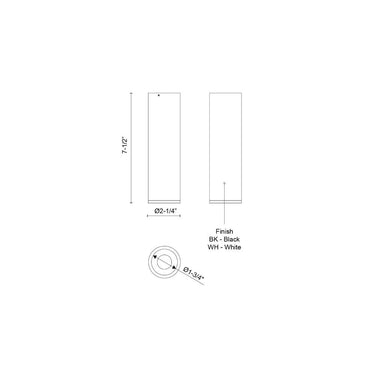 Kuzco Lorna 7-in (2-in Dia.) Flush Mount 4