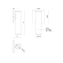 Kuzco Lorna 9-in (2-in Dia.) Interior/Exterior Wall Sconce 4