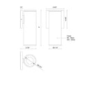 Kuzco Lorna 9-in (3-in Dia.) Interior/Exterior Wall Sconce 4