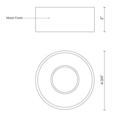 Kuzco Lucci FM10205 5 Inch LED Flush Mount 3