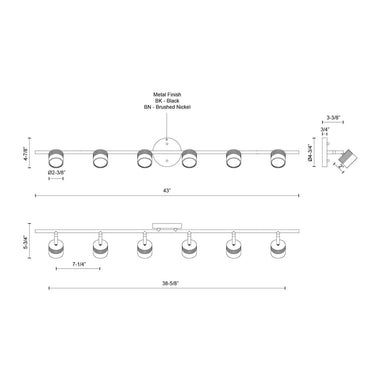 Kuzco Lyra TR10044 43 Inch LED Track Light 1