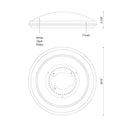 Kuzco Malta FM1515 15 Inch LED Flush Mount 1