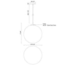 Kuzco Marco PD34216-BK/OP 16 Inch Pendant 4