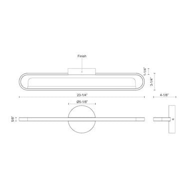 Kuzco Marlon VL63724 24 Inch LED Vanity Light 1