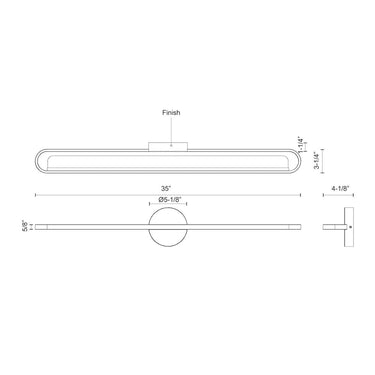 Kuzco Marlon VL63736 36 Inch LED Vanity Light 1