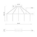 Kuzco Marquee CNL5AC 86 Inch Linear Pendant Canopy System 1