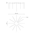 Kuzco Marquee CNM13AC 120 Inch Multi Pendant Canopy System 2