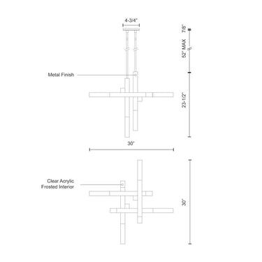 Kuzco Martelo PD53330-CH 30 Inch LED Pendant 3