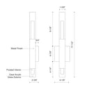 Kuzco Martelo WS53318-CH 18 Inch LED Wall Sconce 2