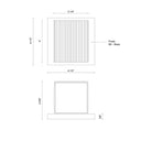 Kuzco Mavis EW4401 4 Inch LED Exterior Wall Sconce 5