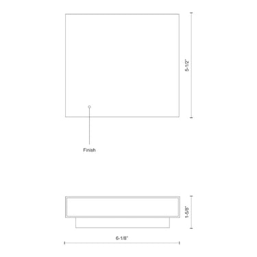 Kuzco Mica AT67006 6 Inch LED All-terior Wall Light 1
