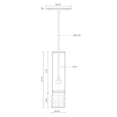 Kuzco Milca 494502M 10 Inch Pendant 2