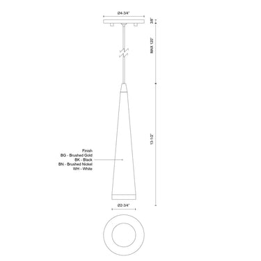 Kuzco Mina 401214-LED 12 Inch LED Pendant 2