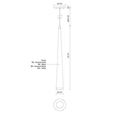 Kuzco Mina 401215-LED 24 Inch LED Pendant 2