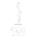 Kuzco Misaki PD14740-BK 40 Inch LED Pendant 4