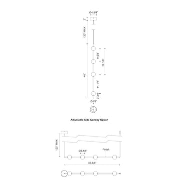 Kuzco Misaki PD14740-BK 40 Inch LED Pendant 4