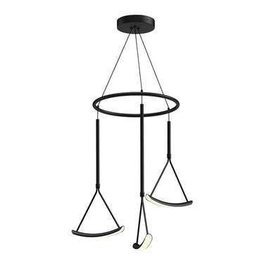 Kuzco Mobil CH81527-BK-UNV 27 Inch LED Chandelier