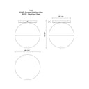 Kuzco Monae FM58310 10 Inch Flush Mount 2