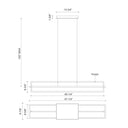 Kuzco Mondrian LP16248 48 Inch LED Linear Pendant 2