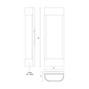 Kuzco Moondew EW75718-BK 18 Inch LED Exterior Wall Sconce 4